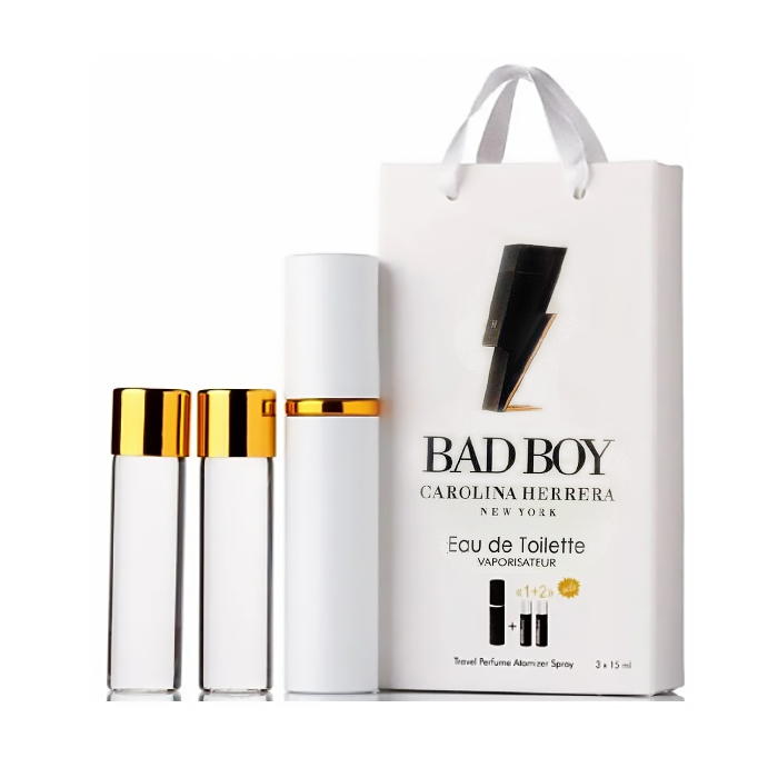 Парфуми чоловічі Carolina Herrera Bad Boy з феромонами 3х15 мл