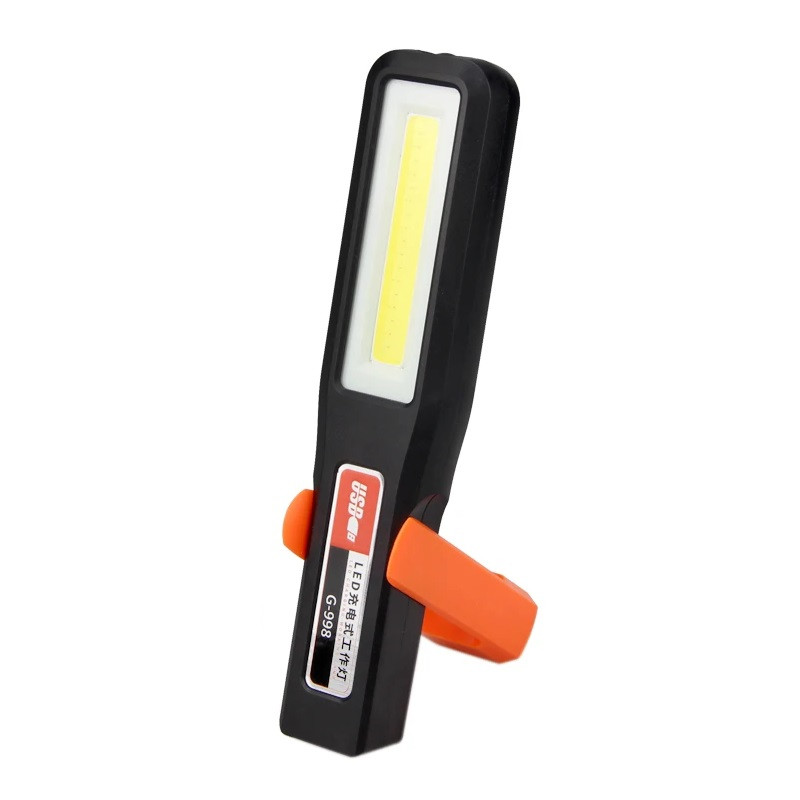 Ліхтар акумуляторний RIAS G-998 LED+COB (біле та червоне світло) з магнітом та гаком 5W Black (7_00681), фото 1