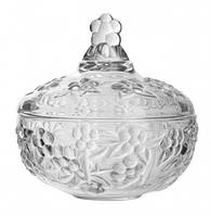 Цукорниця Red Cherry з кришкою скляна 125 мм