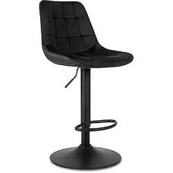 Барний стілець оксамитовий MEBEL ELITE ARCOS 2 Velvet, чорний