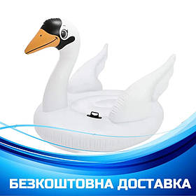 Надувний плотик Білий лебідь Intex 56287 (194 x 152 x 147см, ремкомплект) | Надувна платформа