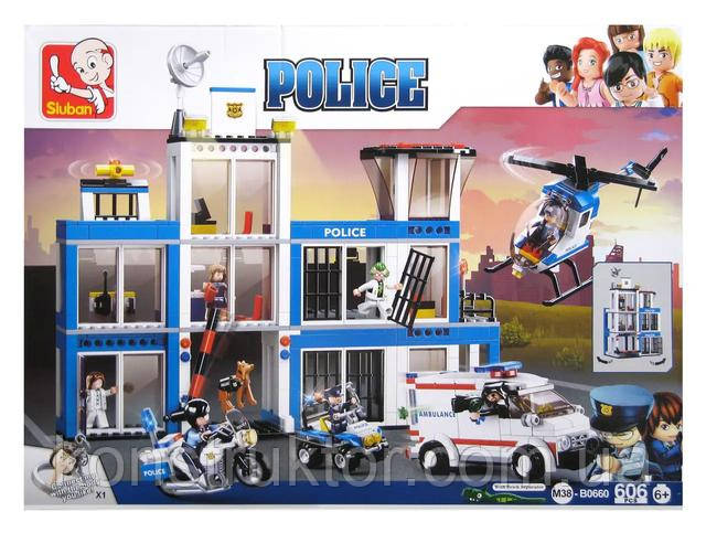 Конструктор SLUBAN M38-B0660 Полицейский Участок