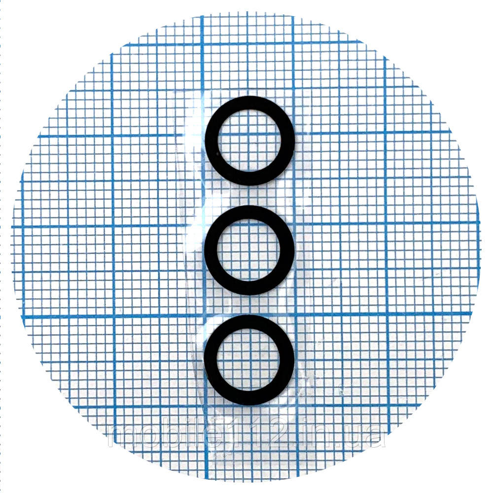 Скло камери Samsung Galaxy S21+ Plus 5G (чорне комплект 3 шт), фото 1