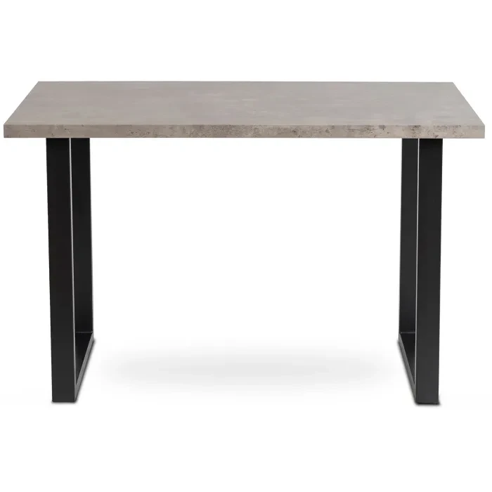 Стіл MEBEL ELITE ALTE MAX 130х65 см, бетон / чорний, фото 1