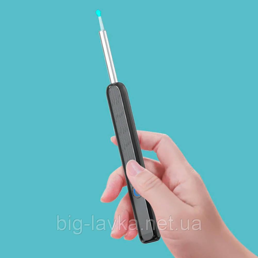 Портативний очищувач вух NATFIRE NE3 із камерою Чорний, фото 1