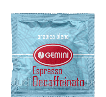 Gemini Decaffeinato кава в монодозах Джеміні 100% Арабіка без кофеїну