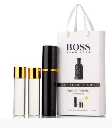 Парфуми чоловічі Hugo Boss Boss Bottled Night з феромонами 3х15 мл, фото 1