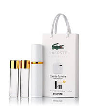 Парфуми чоловічі Lacoste Eau De Lacoste L.12.12 Blanc з феромонами 3х15 мл