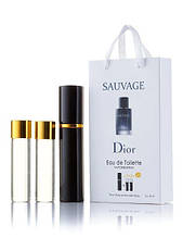 Парфуми чоловічі Dior Sauvage з феромонами 3х15 мл