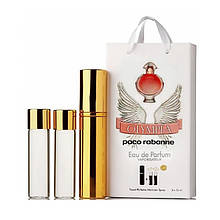 Міні-парфуми з феромонами жіночий Paco Rabanne Olympea 3х15 мл