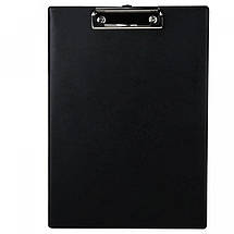 Планшет Deli 9244Е чорний А4 покриттям ПВХ металева кліпса, Планшет для паперу, фото 4