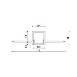 Роздільний профіль світлотіньового шва 10.8мм LP08 (б/п) 3 м.п, фото 3