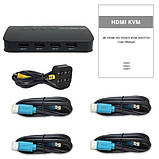KVM-перемикач HDMI USB 4 порти (006355), фото 3