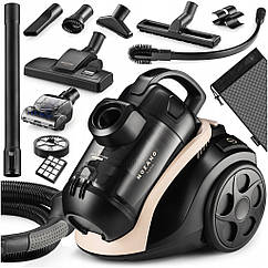 Циклонний пилосос без мішка контейнерний Mozano Smart Cyclonic 4000W Beige / Пилосос безмішковий для дому