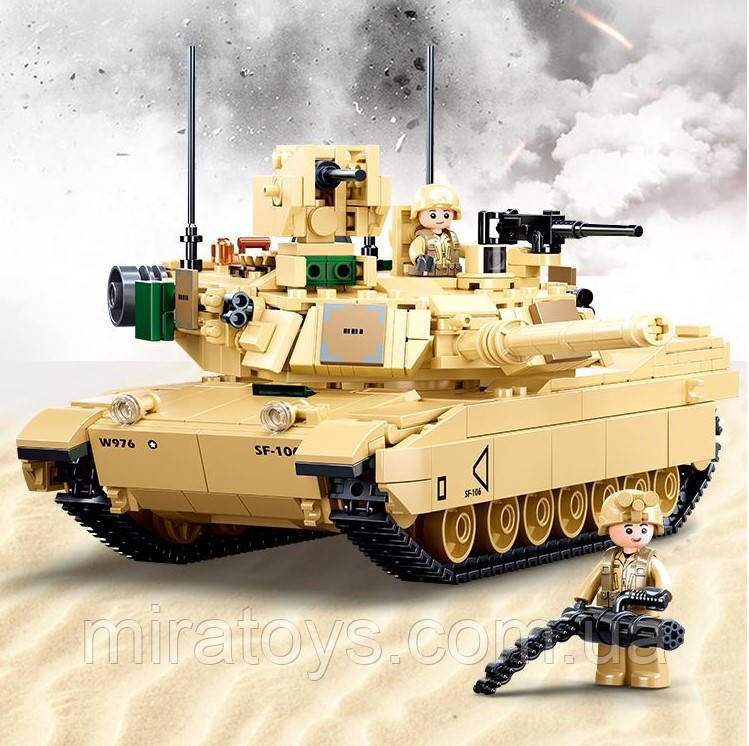 Конструктор Танк M1A2 Abrams армії США Sluban M38-B0892, 781 деталь, фото 1