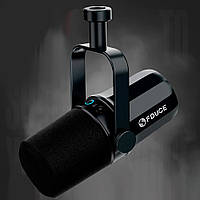 Динамічний підкаст-мікрофон FDUCE SL40 USB XLR з технологією ізоляції голосу Чорний