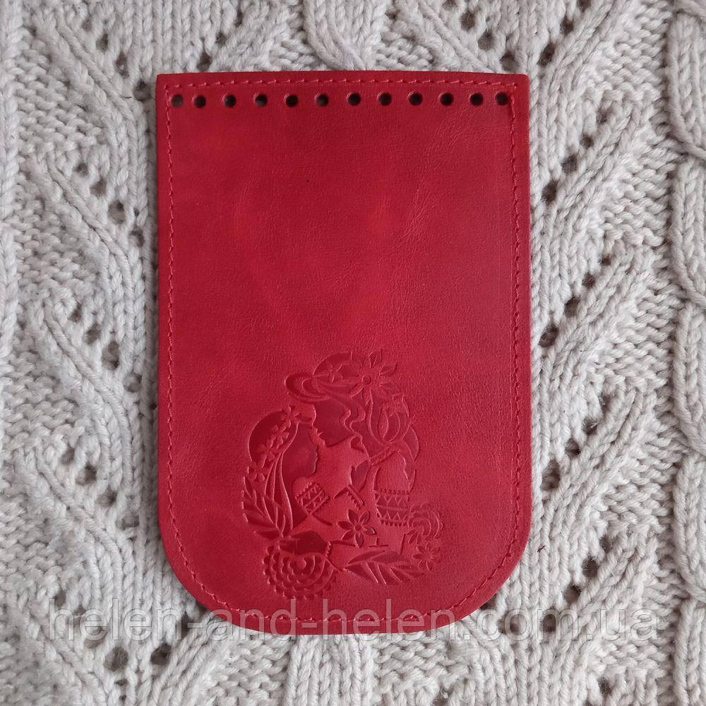 Клапан для міні сумочки 12*18. "Мавки". Колір "Червоний", фото 1
