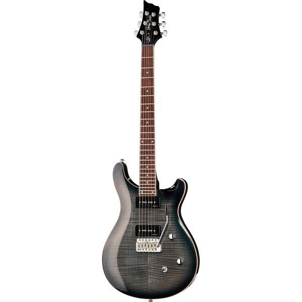 Електрогітара Harley Benton CST-24T P90 Black Flame, фото 1