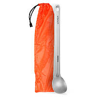 Туристична титанова ложка Lixada довга 215 мм. 15 років Сріблястий