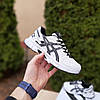 Чоловічі кросівки Asics Gel-Kahana 8 White Black (Белые) Взуття Асікс Гель Кахана 8 повсякденні текстиль сітка демісезон, фото 3