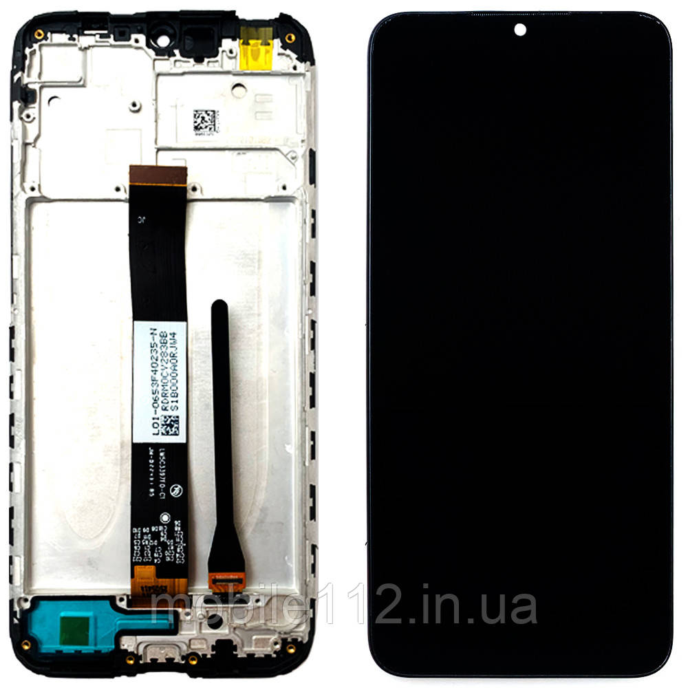 Екран (дисплей) Xiaomi Redmi 9A, Redmi 9C Redmi 10A з тачскріном оригінал OEM з рамкою