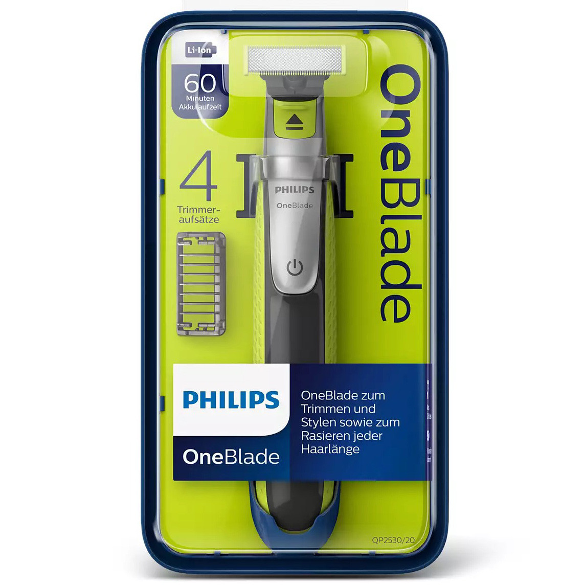 Триммер Электростанок Philips OneBlade QP2530/20 (4 Насадки) для ...