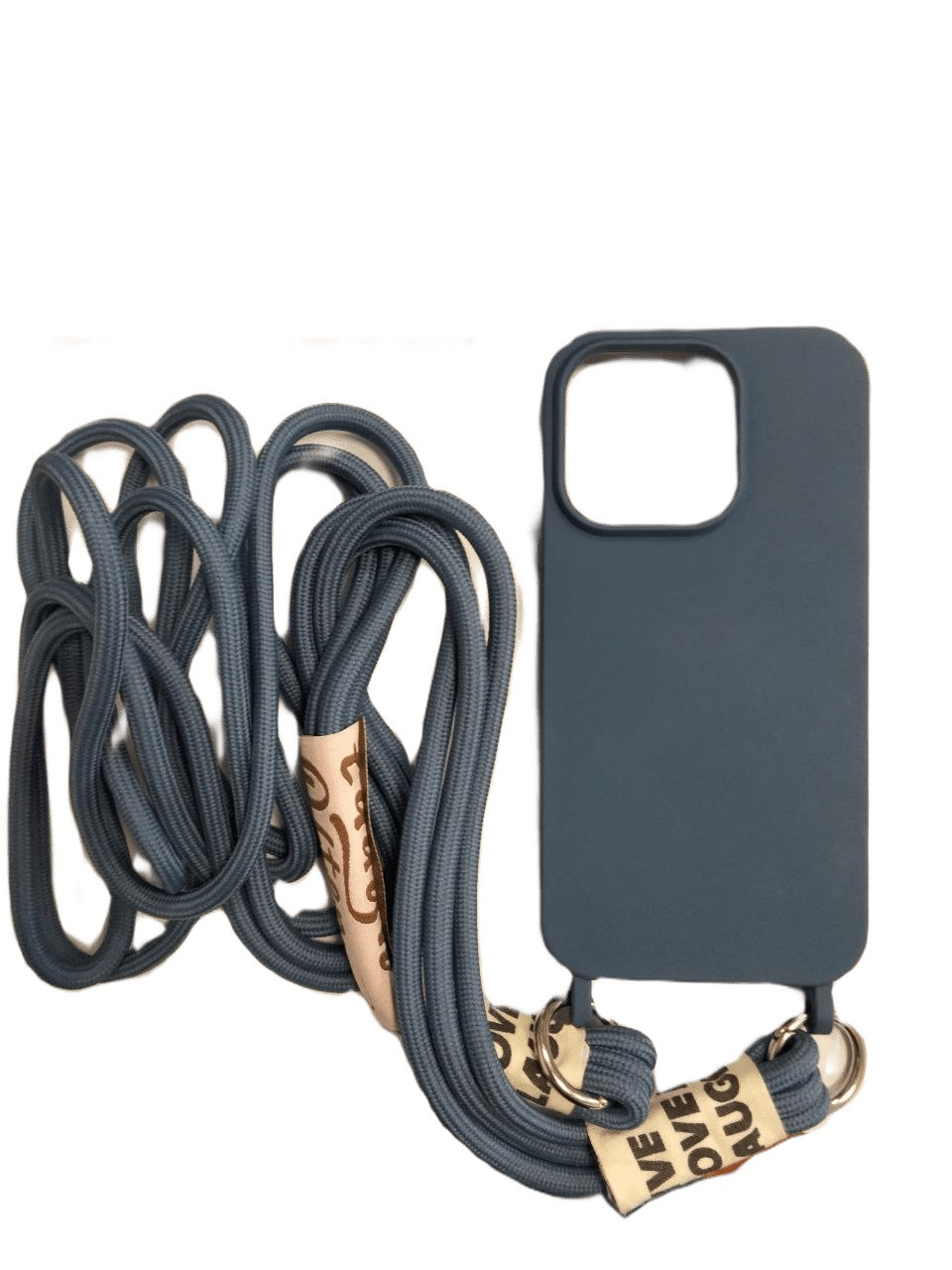 Силікон "Cord (зі шнурком)" Iphone 14 Pro Blue, фото 1