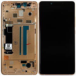 Дисплей (екран) Xiaomi Mi 8 SE Mi8 SE M1805E2A з тачскріном (Оригінал із золотистою рамкою)
