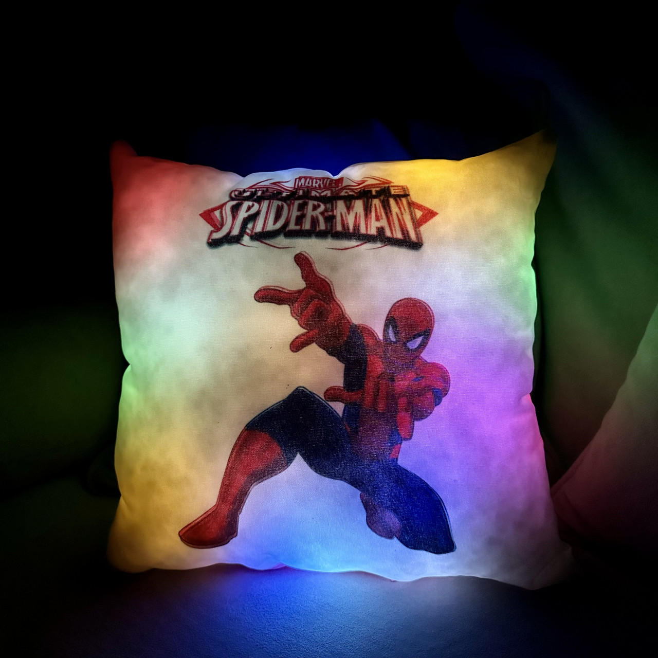 Подушка-нічник Spider Man — дитяча подушка людина-павук — м'яка іграшка Spider-Man