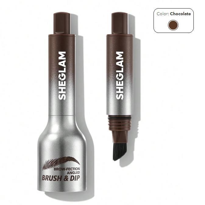 Помадка для брів Sheglam Brow-Fection Angled Brush and Dip Chocolate, фото 1