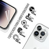 Набір гідрогелевої плівки ArmorStandart Clear для екрана + камера для Apple iPhone 14 Pro Max (ARM66876), фото 4