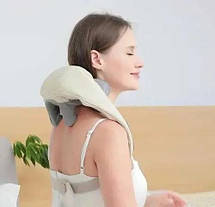 Вібраційно ударний масажер для шиї та плечей з підігрівом Massager Shoulder Neck Z9, фото 3
