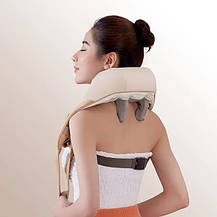 Вібраційно ударний масажер для шиї та плечей з підігрівом Massager Shoulder Neck Z9, фото 4