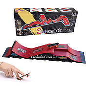 Набір фінгерборд Skatepark fingerboard скейт парк пальчиковий скейт-фінгерборд 3 скейти у комплекті