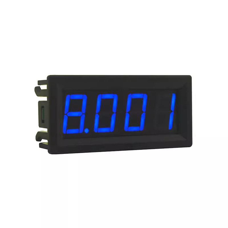 Цифровий вольтметр DC 0-99,99 у (100 в), 4-розрядний, 0,56 дюйма, 3-дротовий, з регулюванням (сині цифри)
