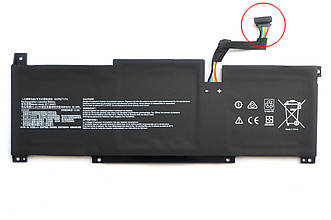 Батарея для ноутбука MSI BTY-M491, 4600mAh (52.4Wh), 3cell, 11.4V, Li-Po, чорна