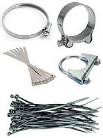 Хомути (металеві, пластикові, черв'ячні, стрічкові)