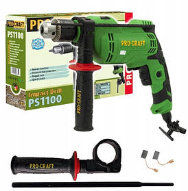 Одношвидкісний ударний дриль Procraft PS1100