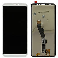 Дисплей (екран) Meizu M8 V8 Pro M813H шлейф 98 мм з тачскріном (білий оригінал Китай)