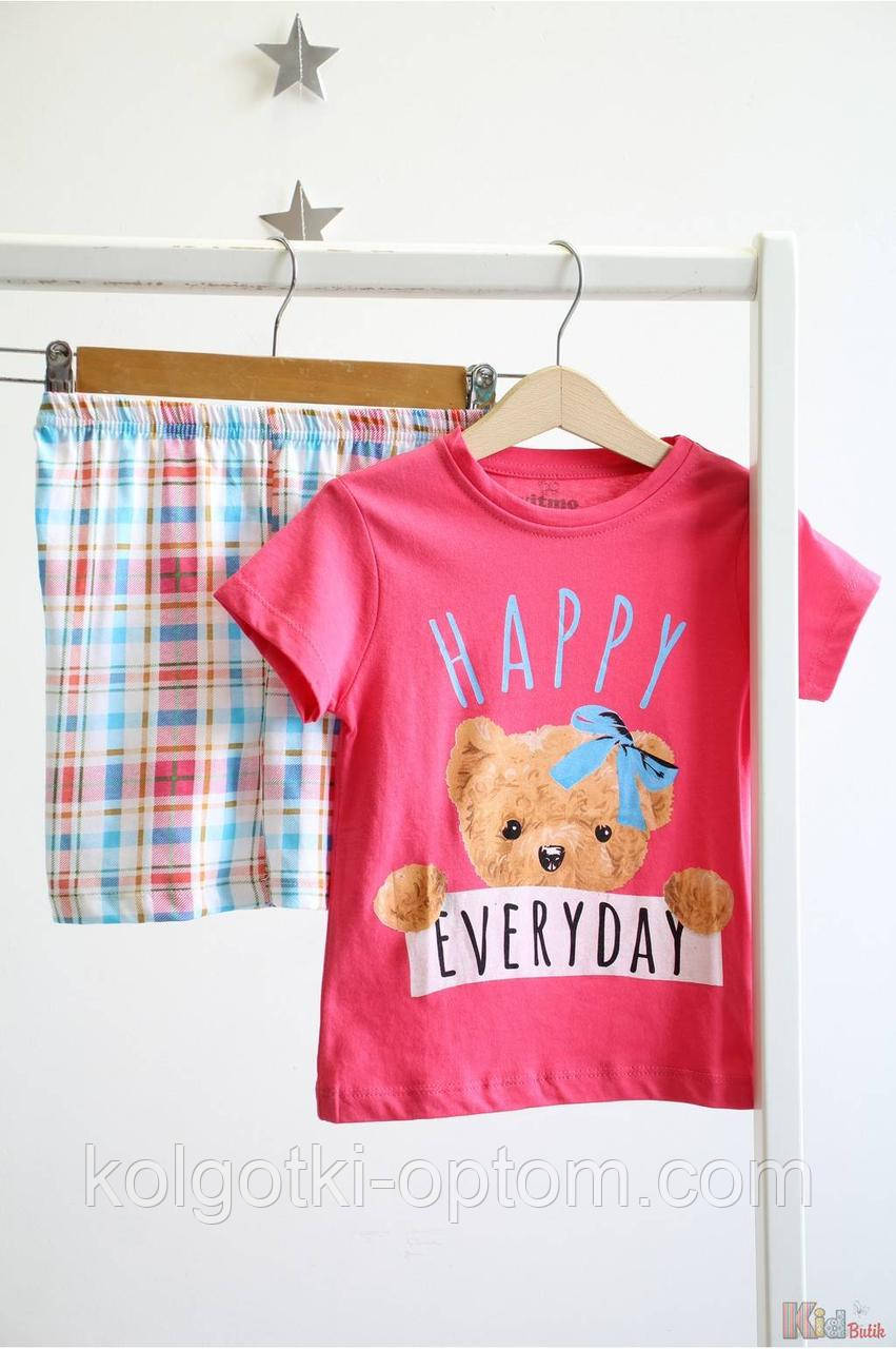ОПТОМ Упаковка (80-92-98-104) Піжама коралова "Happy Teddy Everyday" Vitmo 1111000019301, фото 1