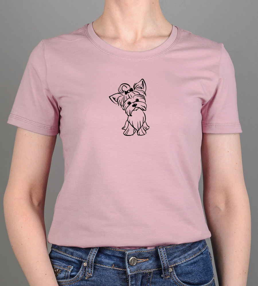 Футболка жіноча York 2475ж (Уп.4шт M-XXL), Пудра, фото 1