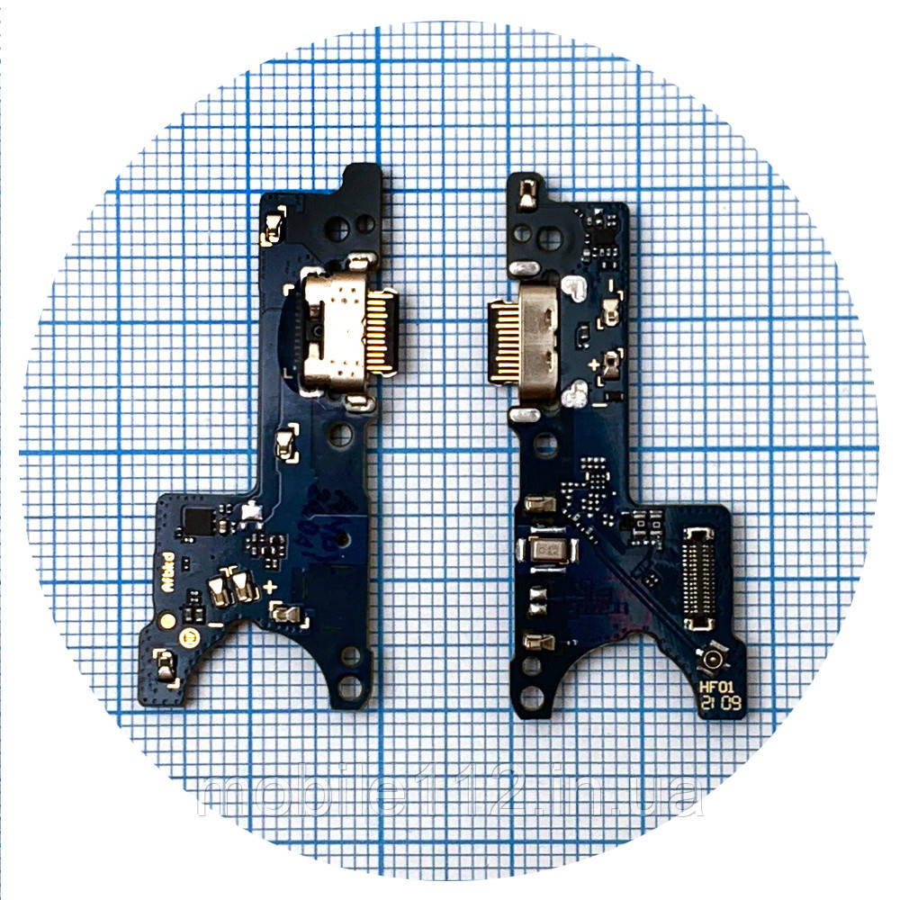 Шлейф Samsung Galaxy A11 A115F з роз'ємом зарядки та мікрофоном Оригинал 100% - нижня плата, фото 1