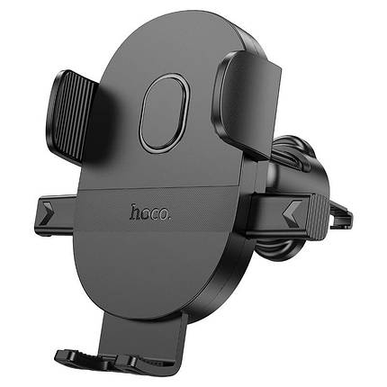 Холдер Hoco H18 Mighty One-Button (air outlet) black, фото 1