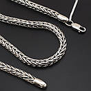 Товста срібна цепочка чоловіча Луска Дракона. Масивний ланцюг срібло 925. Діаметр 5 мм. Довжина 50 см, фото 6