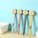 Щітка для душу з ємністю для миючого Сіра, фото 2