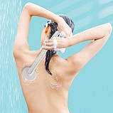 Щітка для душу з ємністю для миючого Сіра, фото 8