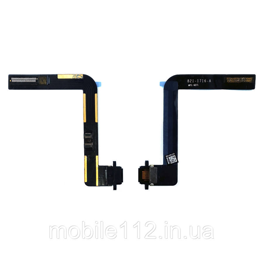 Шлейф Apple iPad Air, iPad 9.7 2017, iPad 9.7 2018 з роз'ємом зарядки (чорний оригінал Китай)