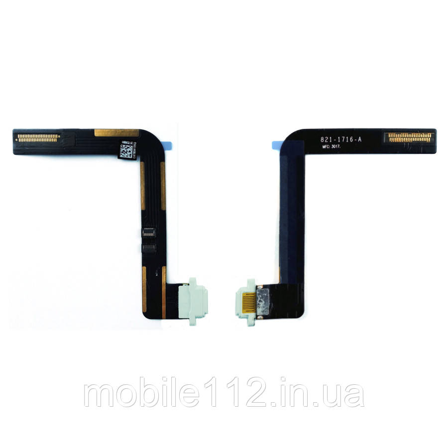 Шлейф Apple iPad Air, iPad 9.7 2017, iPad 9.7 2018 з роз'ємом зарядки білий оригінал Китай