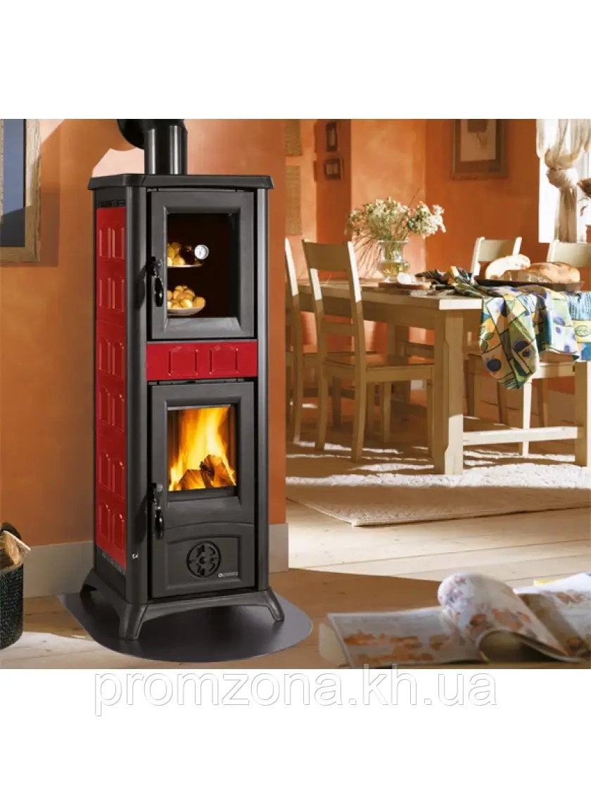Чавунна піч La Nordica GEMMA FORNO (Elegance Bordeaux)