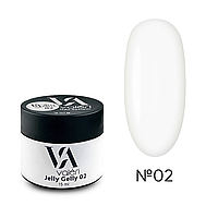 ГЕЛЬ ЖЕЛЕ ДЛЯ НІГТІВ VALERI JELLY GELLY №02 БІЛИЙ 15 МЛ